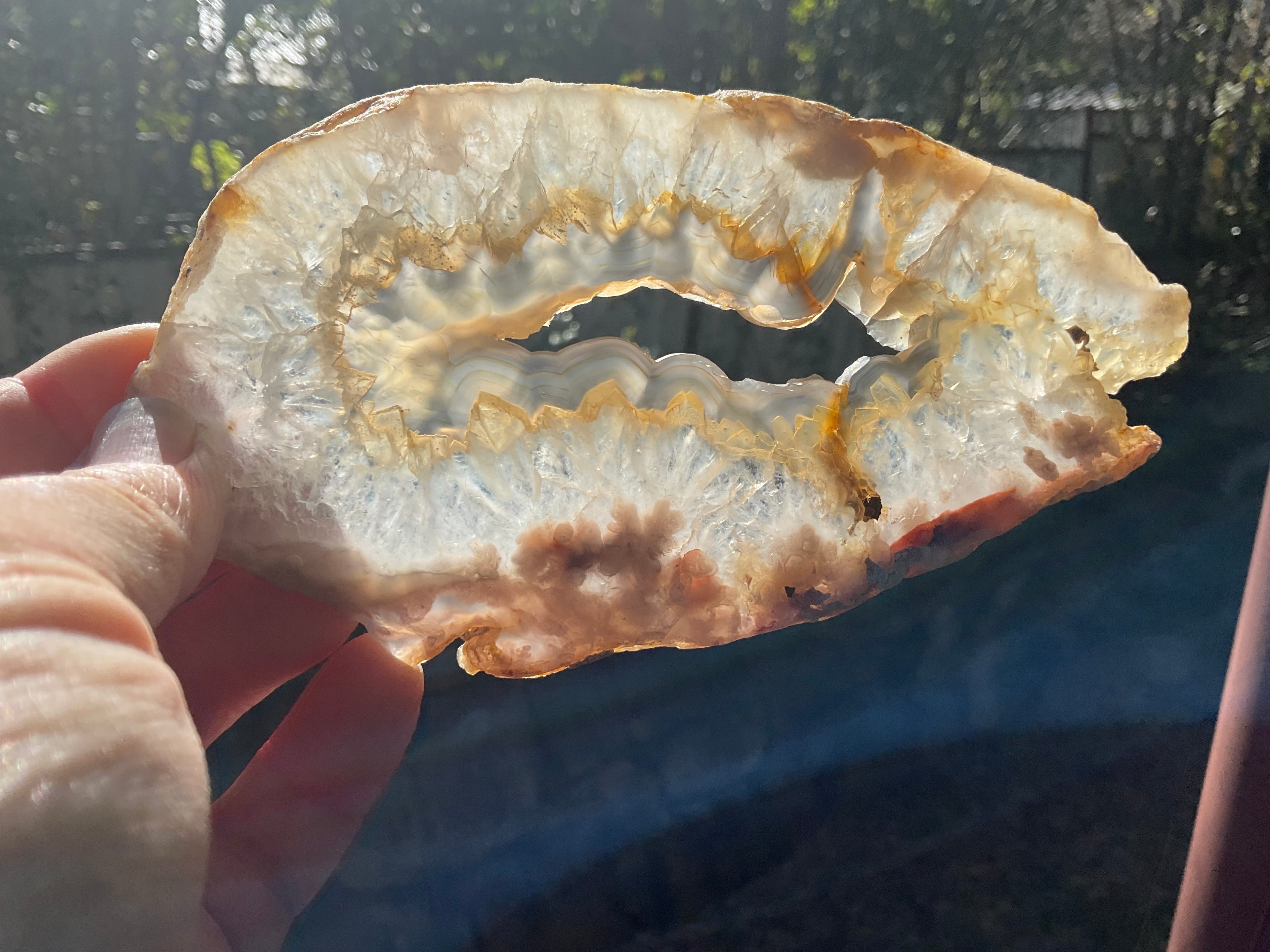 157g Flower Agate Polished Slab 5A