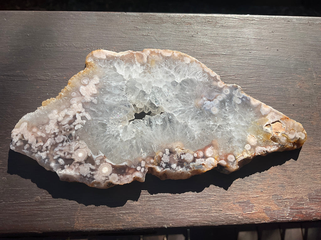 184g Flower Agate Polished Slab 5B