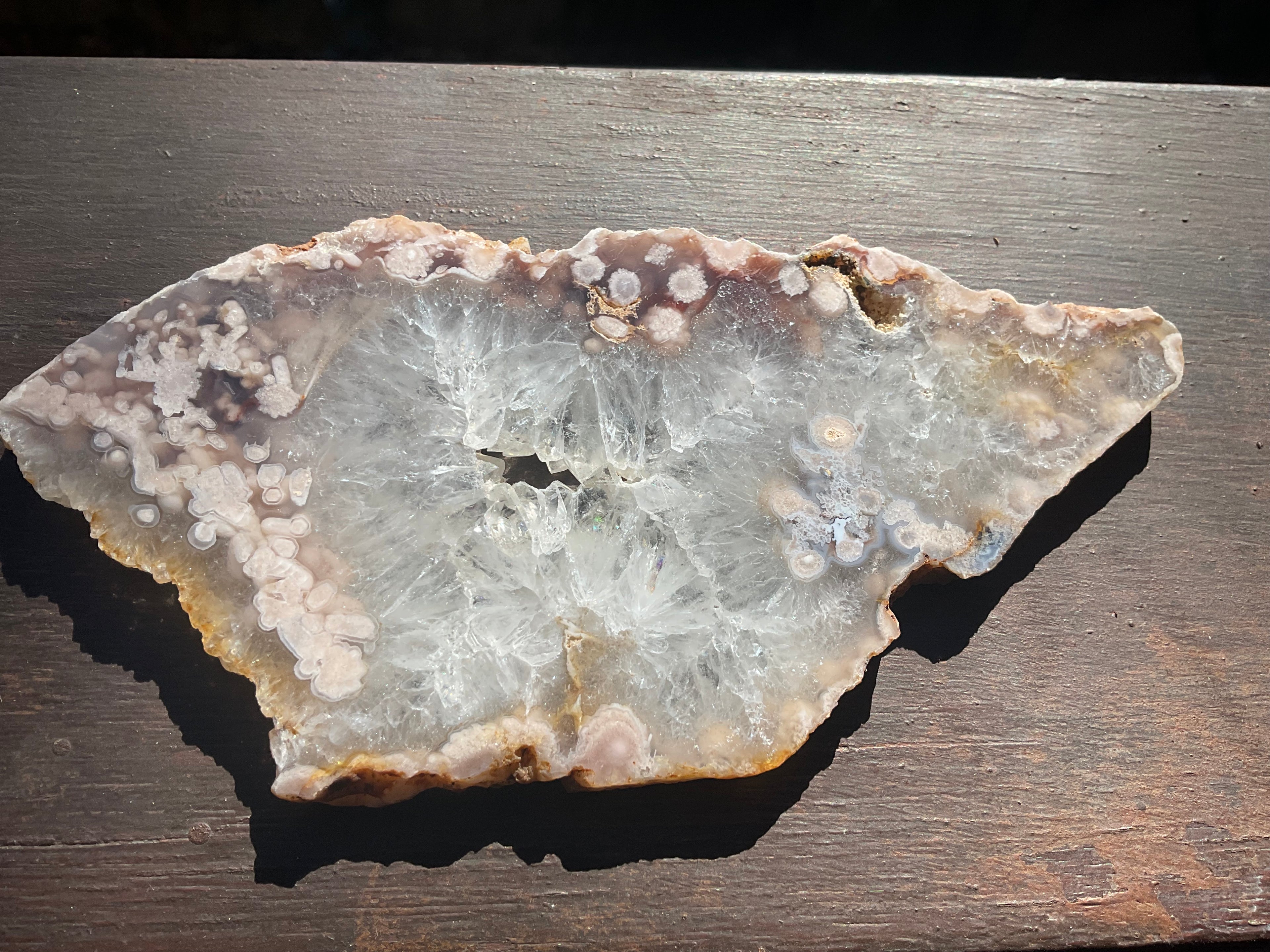 184g Flower Agate Polished Slab 5B