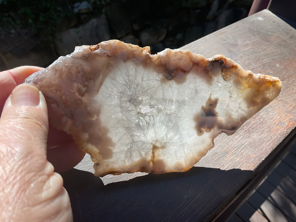 184g Flower Agate Polished Slab 5B