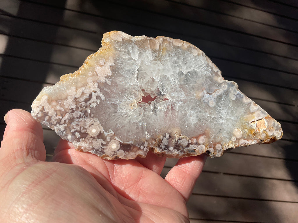 184g Flower Agate Polished Slab 5B
