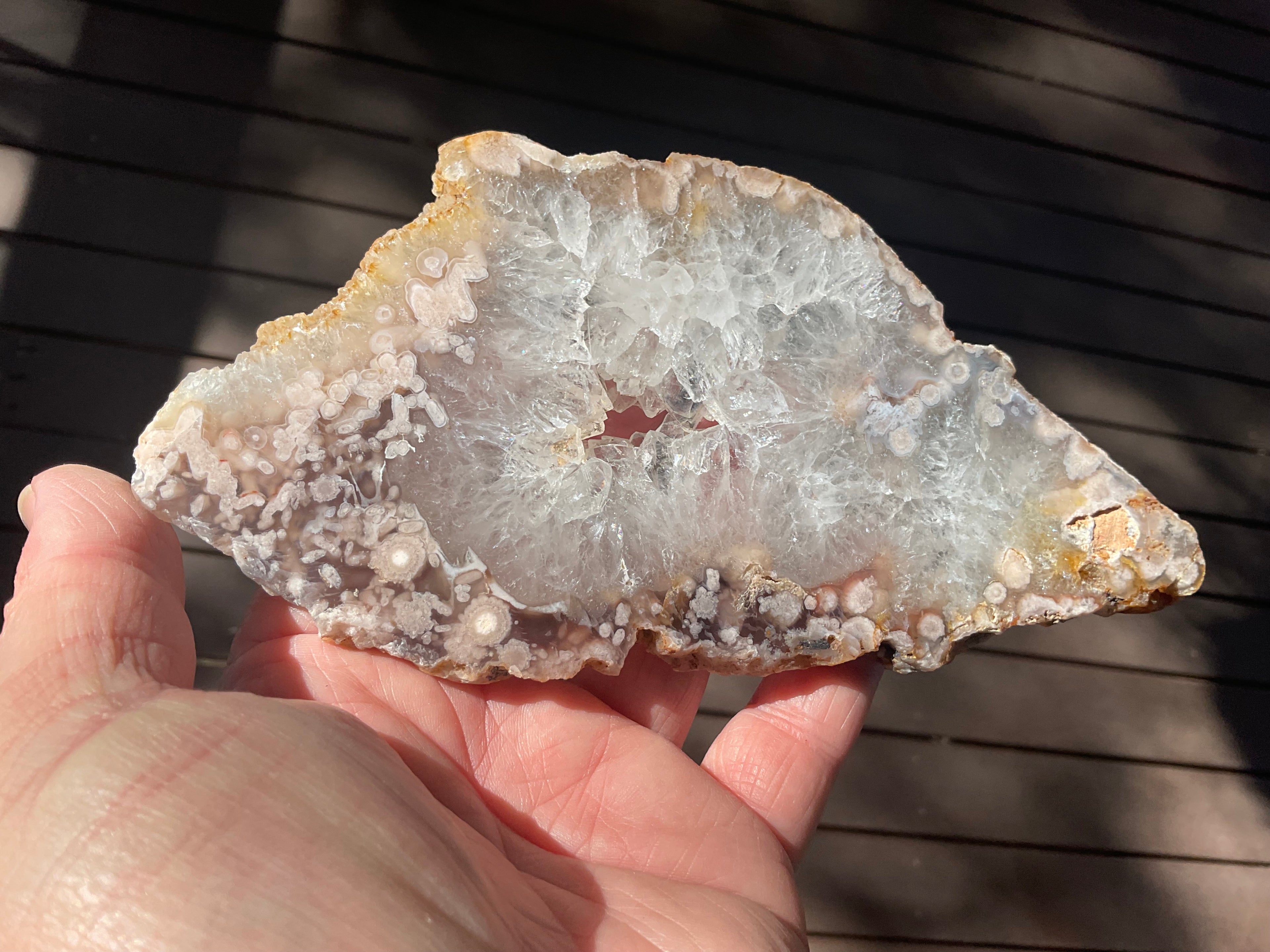 184g Flower Agate Polished Slab 5B