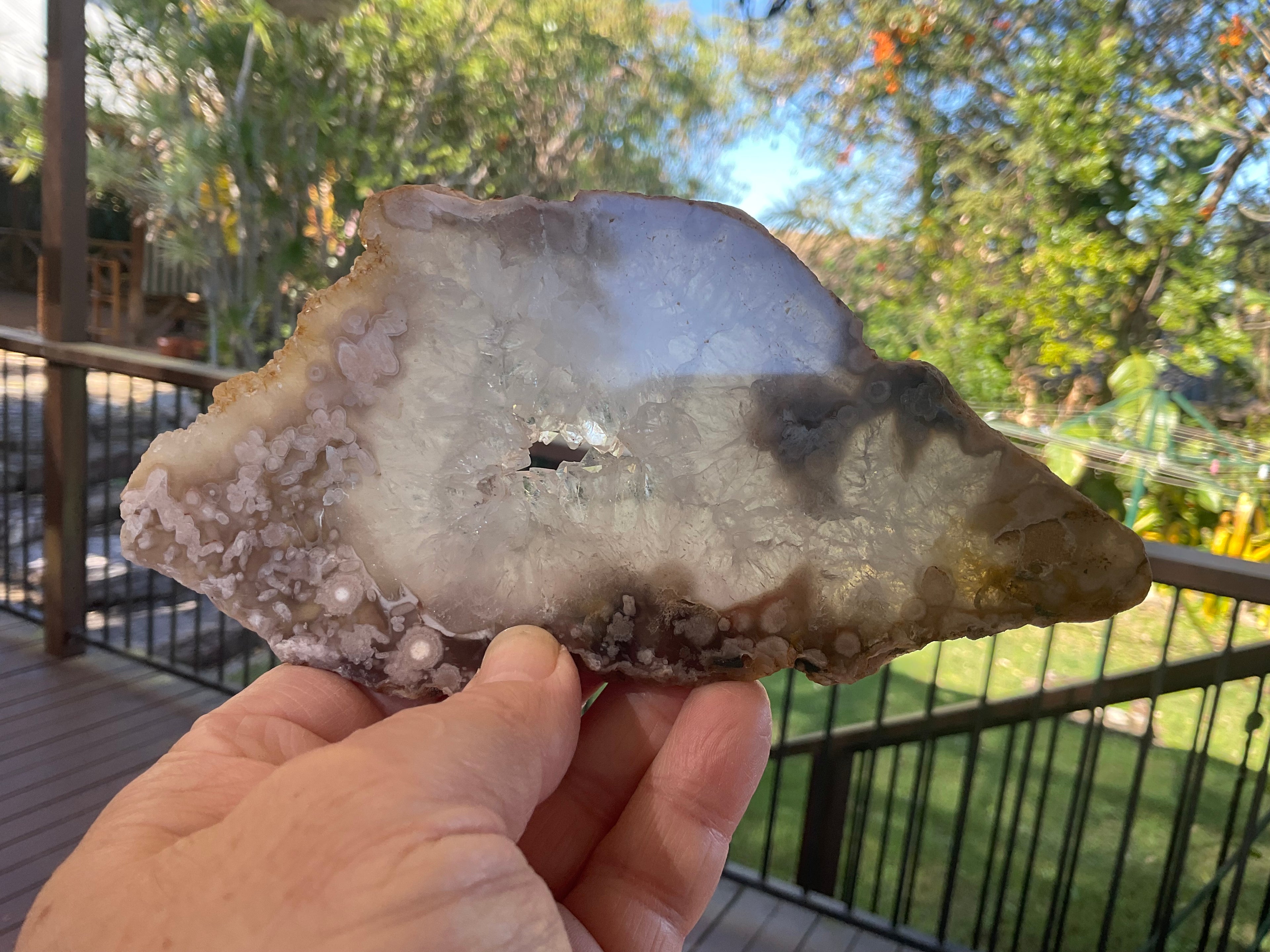 184g Flower Agate Polished Slab 5B