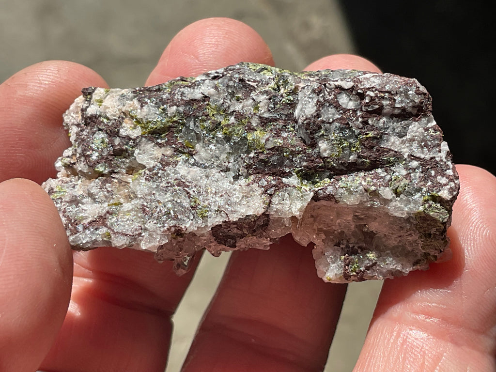40g Epidote with Quartz Cluster Specimen 3B from Sichuan, China