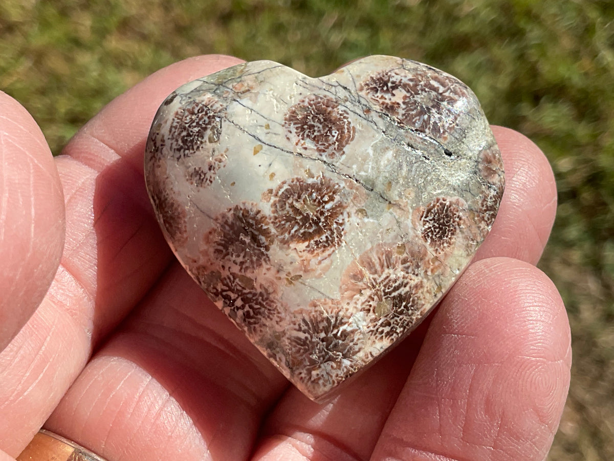33g Green Cherry Blossom Heart 5A