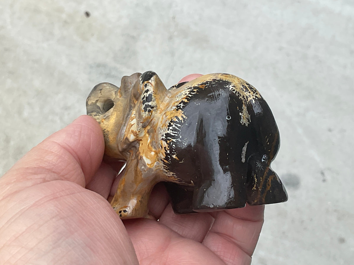 154g Picture/Desert Jasper Elephant A