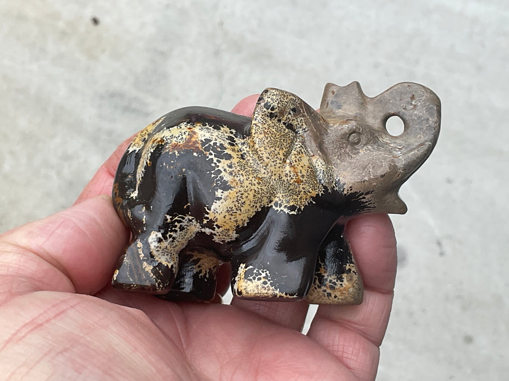 154g Picture/Desert Jasper Elephant A