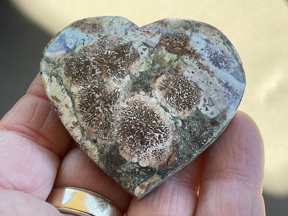 70g Green Cherry Blossom Heart 5B