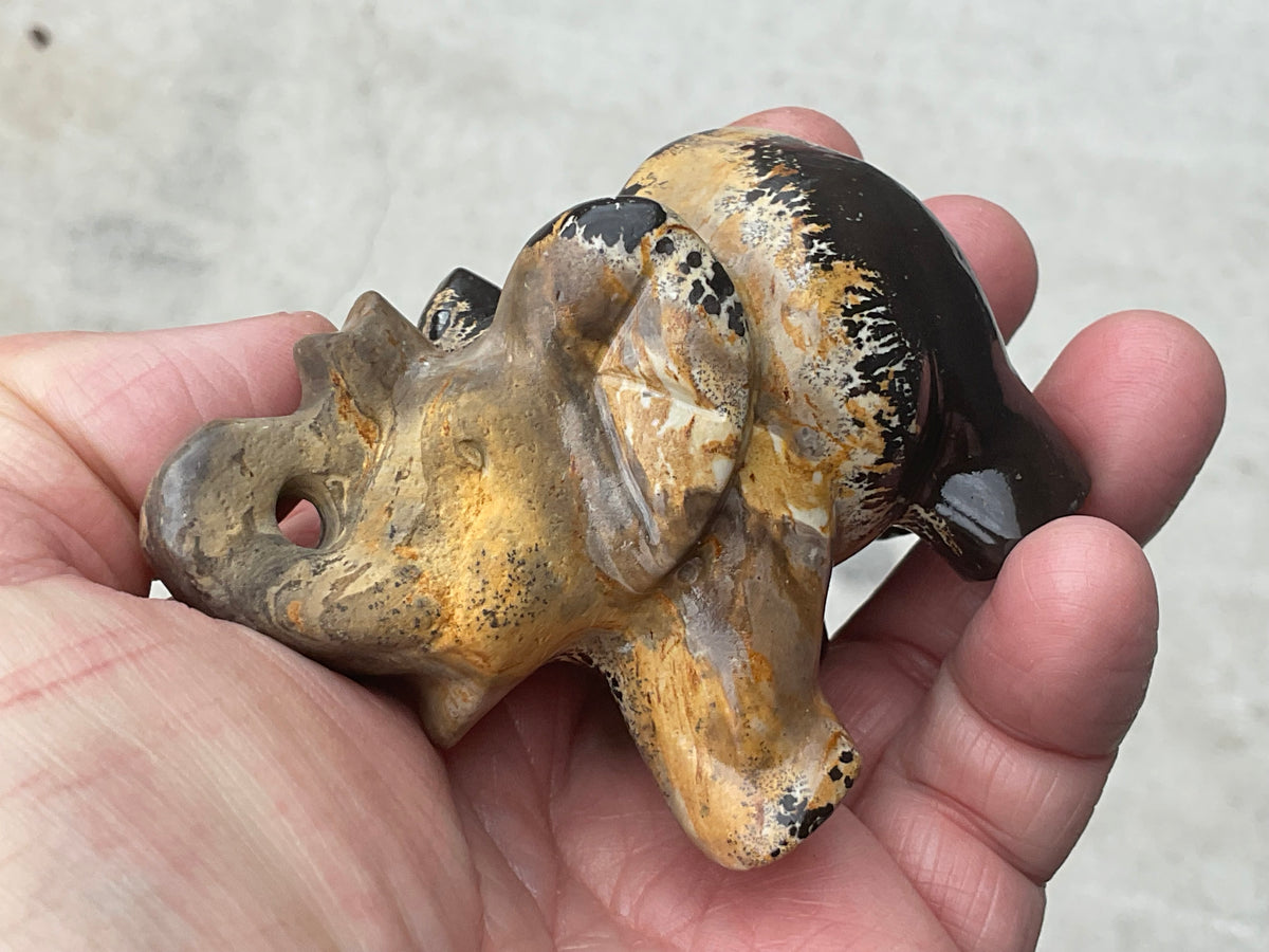 154g Picture/Desert Jasper Elephant A