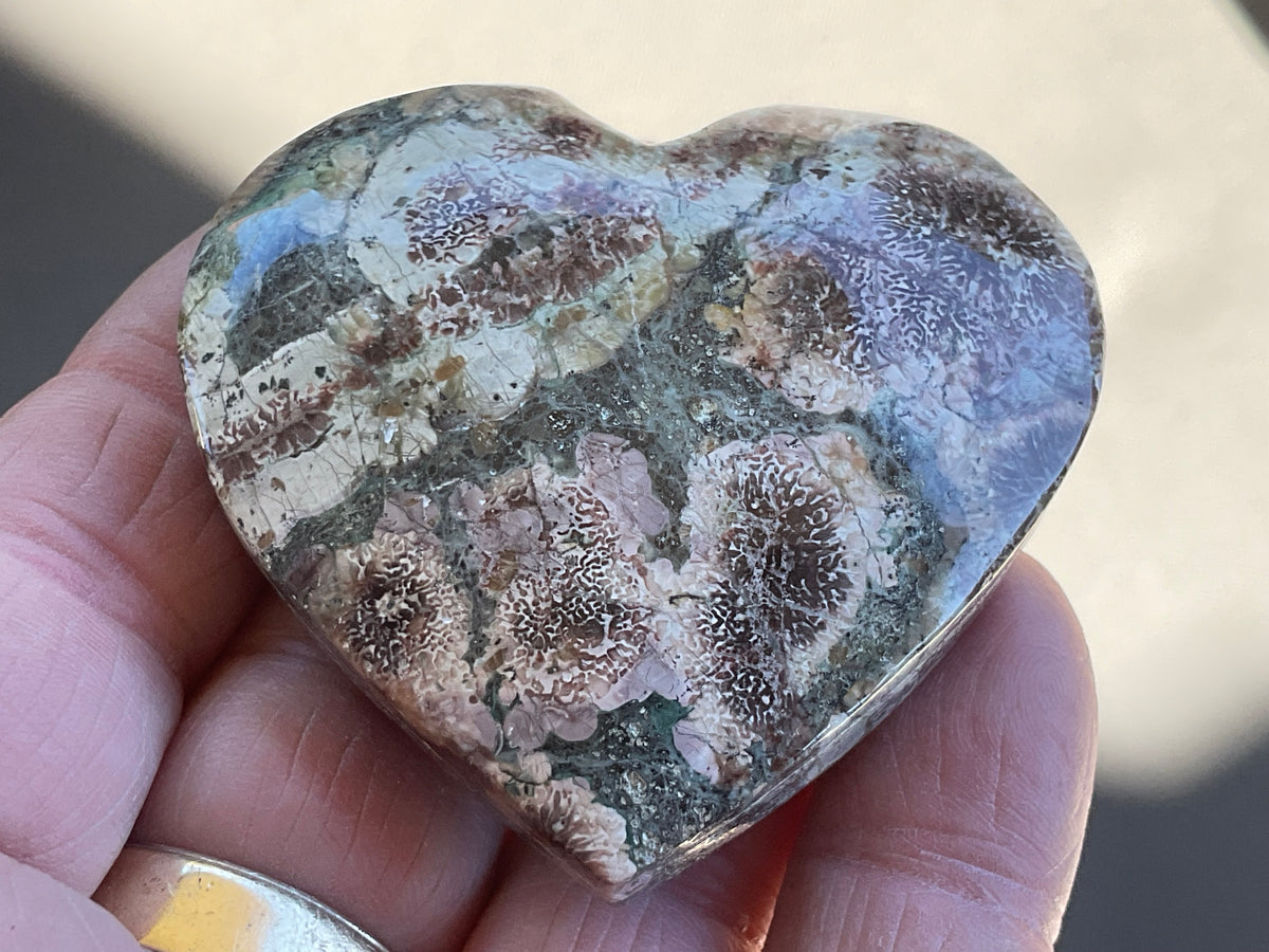 70g Green Cherry Blossom Heart 5B