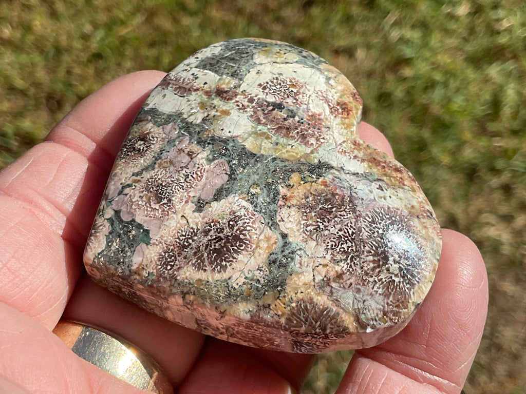 70g Green Cherry Blossom Heart 5B