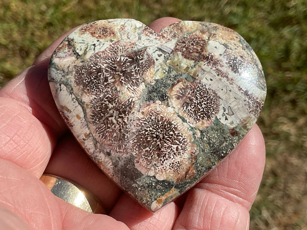 70g Green Cherry Blossom Heart 5B