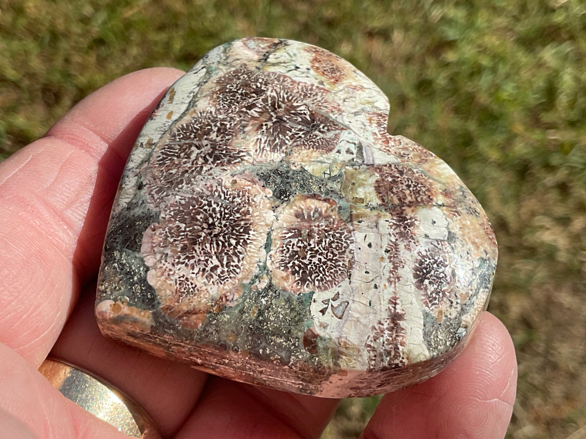 70g Green Cherry Blossom Heart 5B