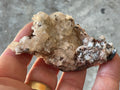 68g Diamond Calcite on Black Siderite with Red Hematite Specimen 5A