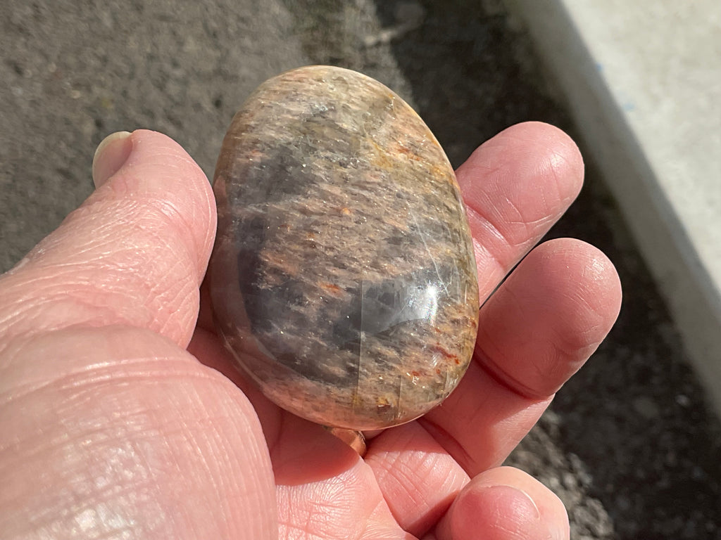 76g Black Moonstone Palmstone 4A