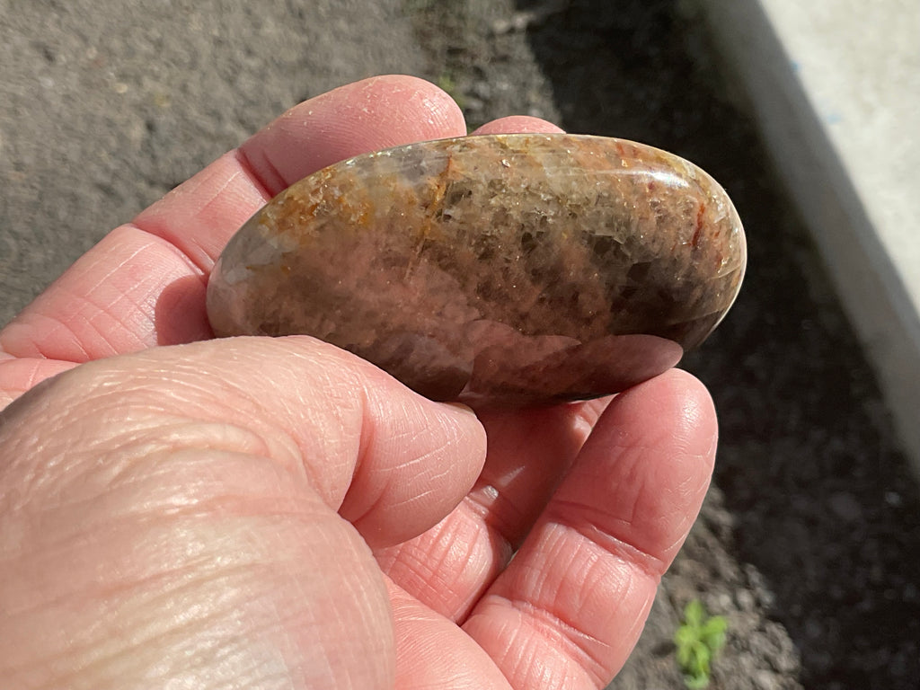 76g Black Moonstone Palmstone 4A