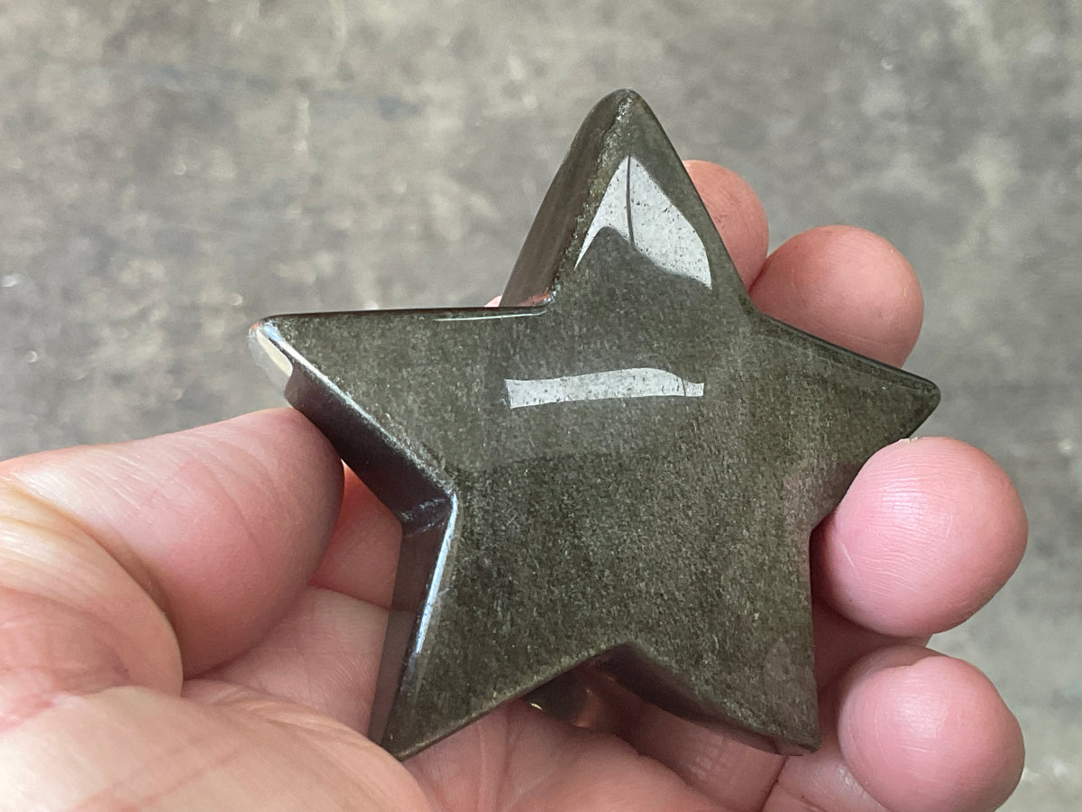 74g Gold Sheen Obsidian Star 2B