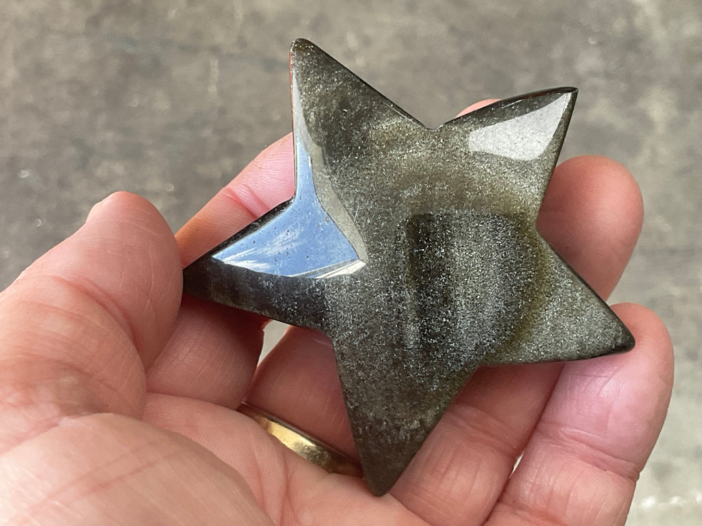 74g Gold Sheen Obsidian Star 2B