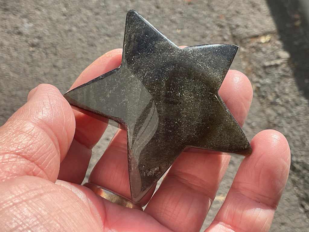 74g Gold Sheen Obsidian Star 2B