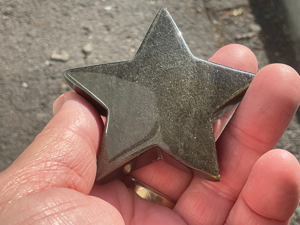 74g Gold Sheen Obsidian Star 2B