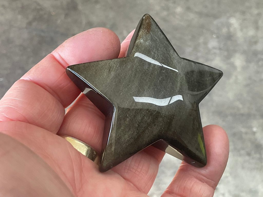 71g Gold Sheen Obsidian Star 2C