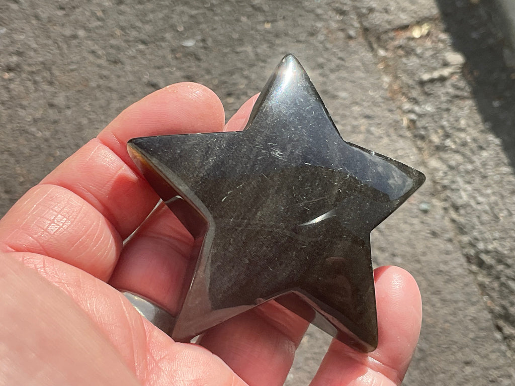 71g Gold Sheen Obsidian Star 2C