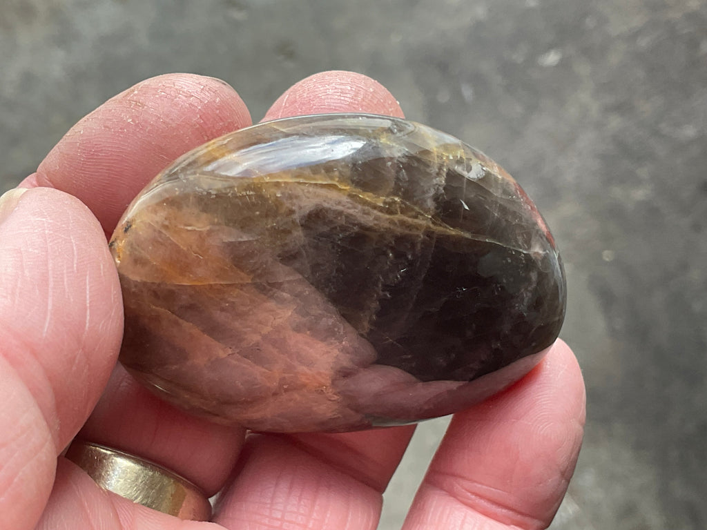 73g Black Moonstone Palmstone 4C
