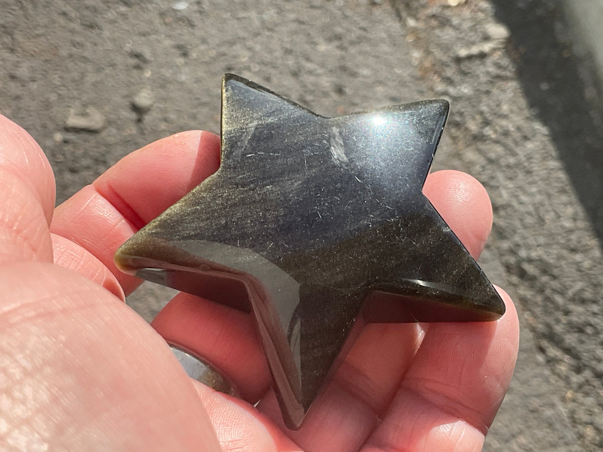 71g Gold Sheen Obsidian Star 2C