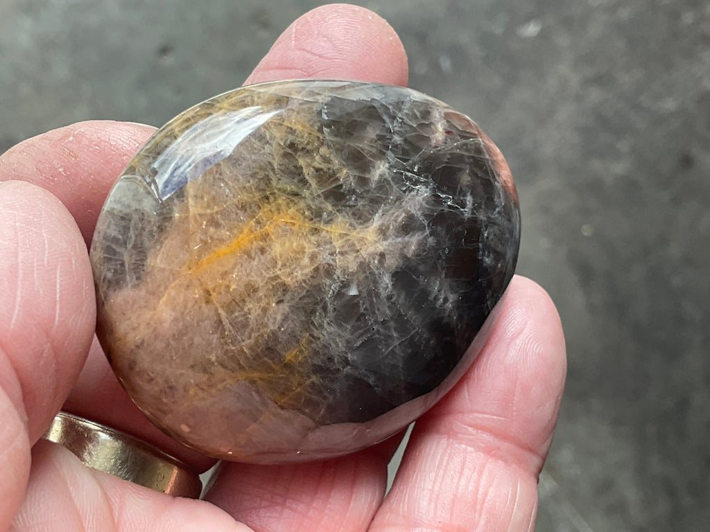 73g Black Moonstone Palmstone 4C