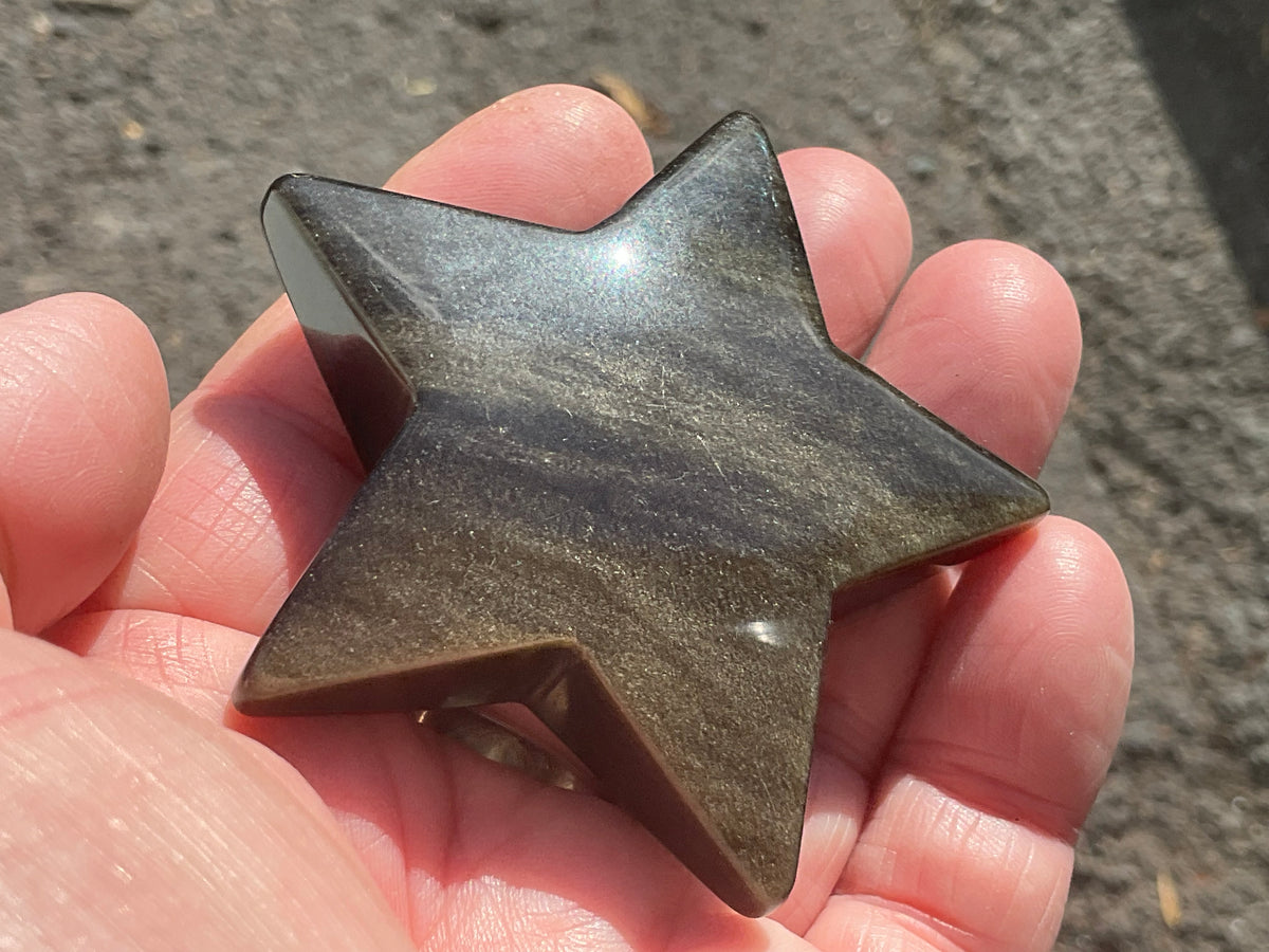 71g Gold Sheen Obsidian Star 2C