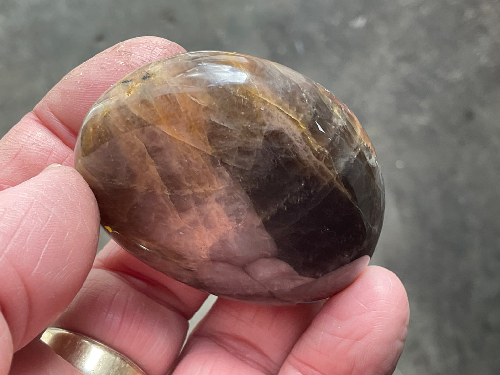 73g Black Moonstone Palmstone 4C