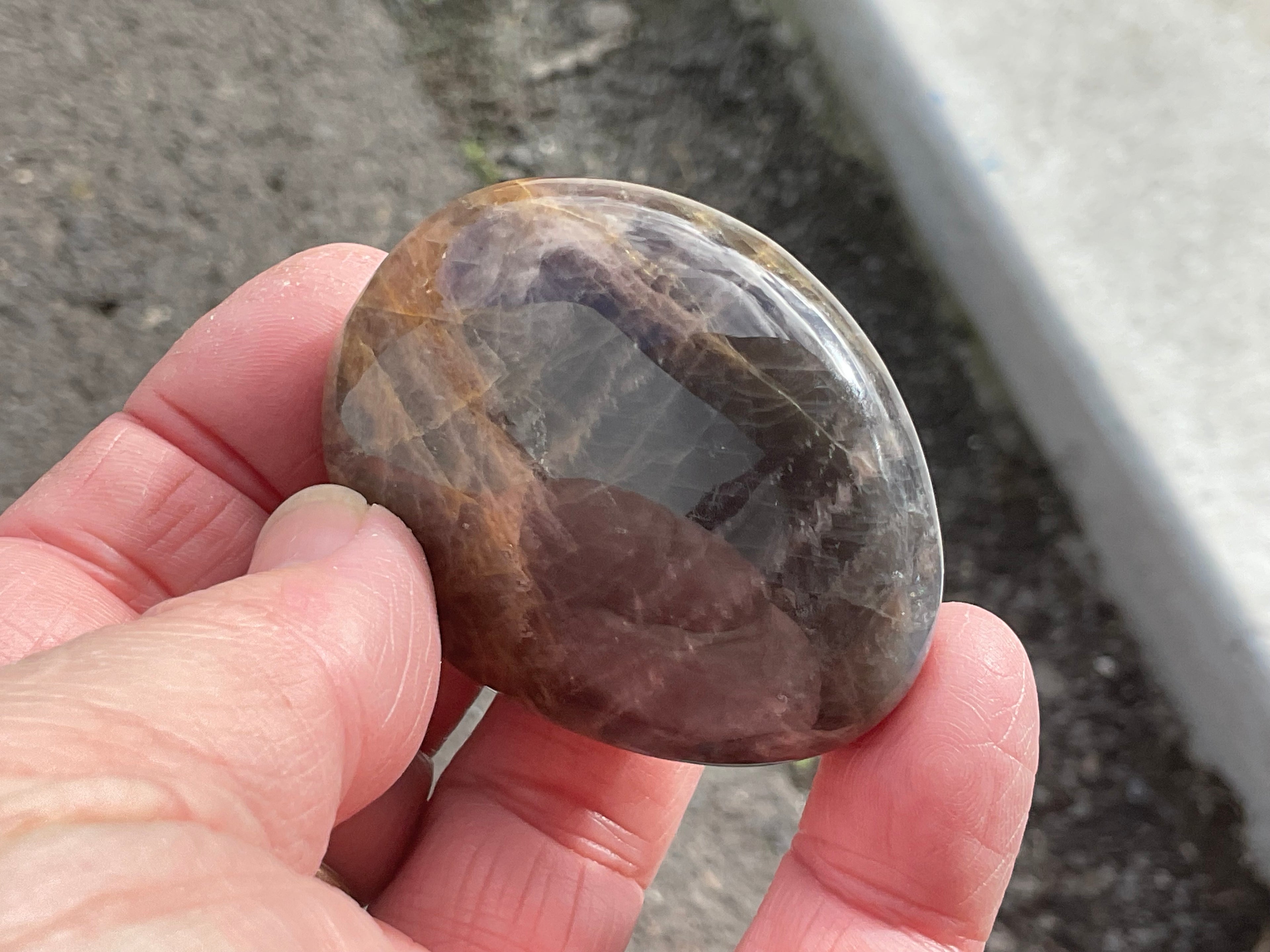 73g Black Moonstone Palmstone 4C