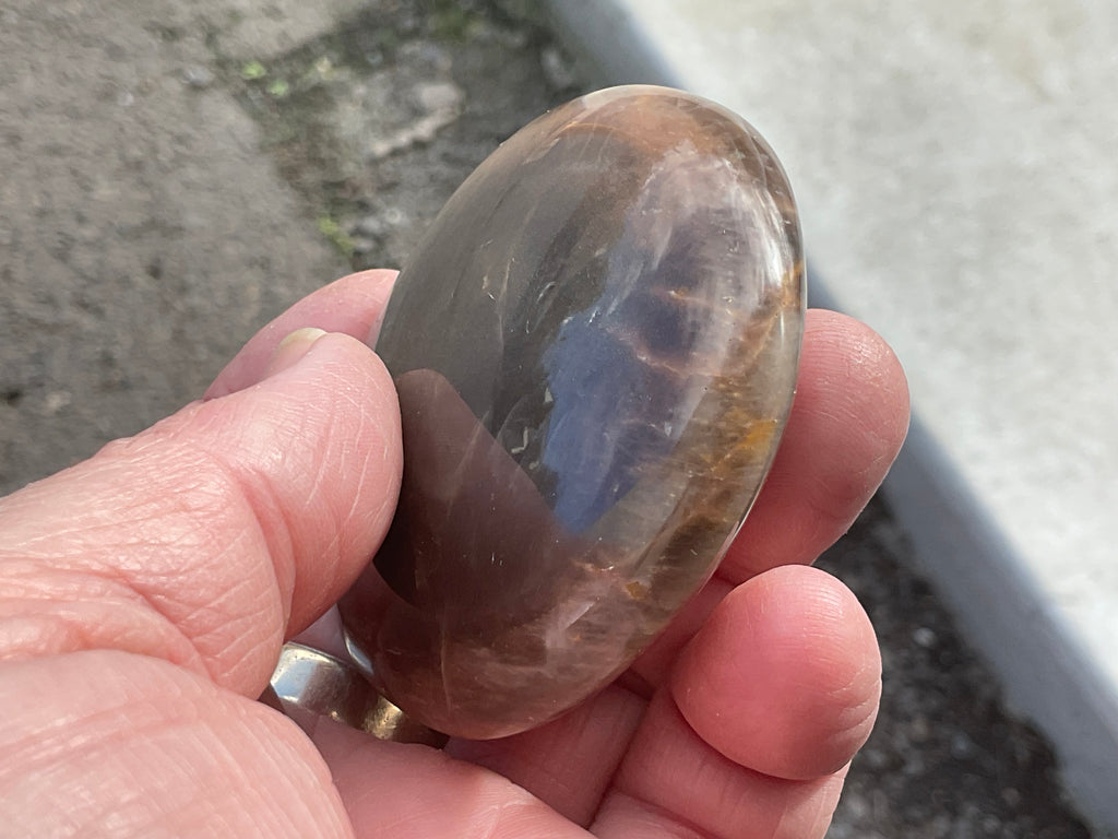 113g Black Moonstone Palmstone 1B