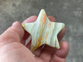 81g Green Banded Onyx (Calcite) Star 1D