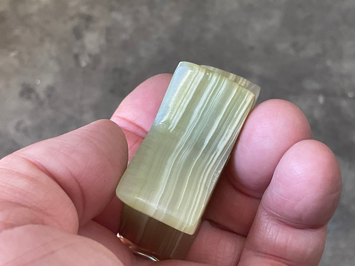 83g Green Banded Onyx (Calcite) Star 2B