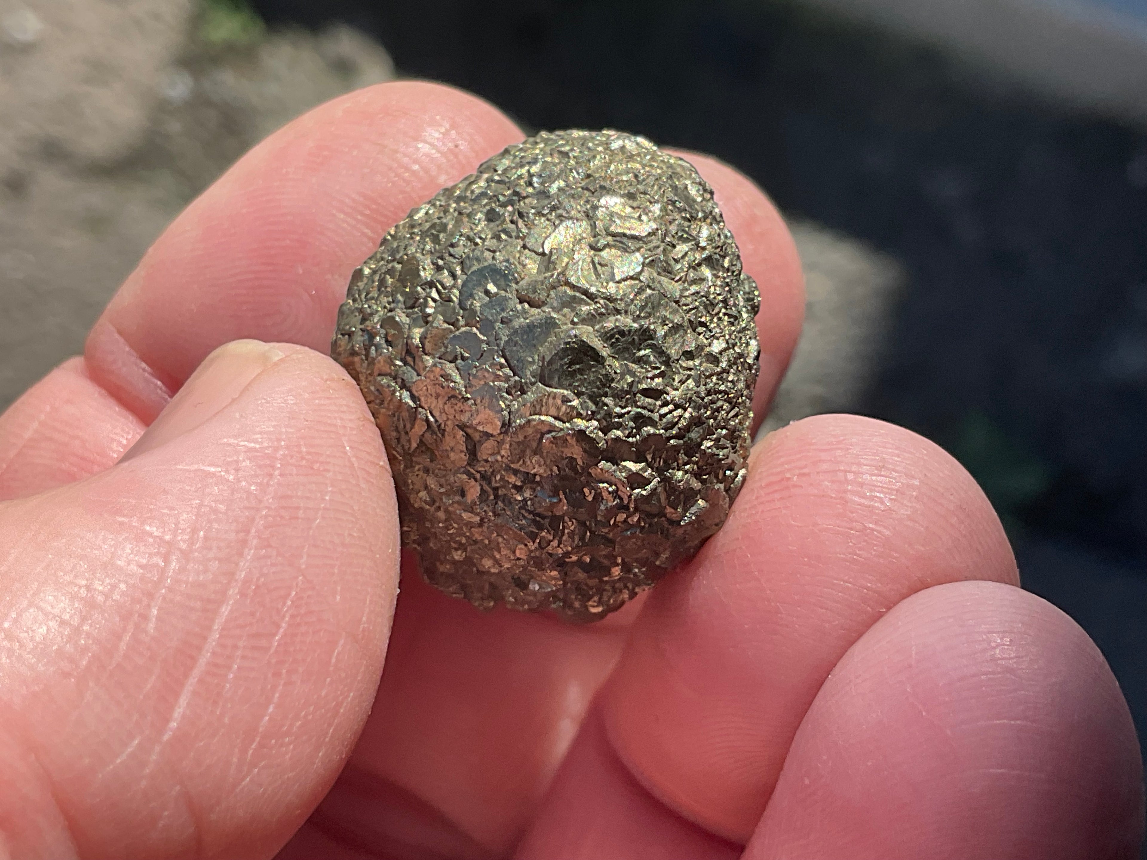 26g Natural Indonesian Pyrite after Marcasite Nodule 1C