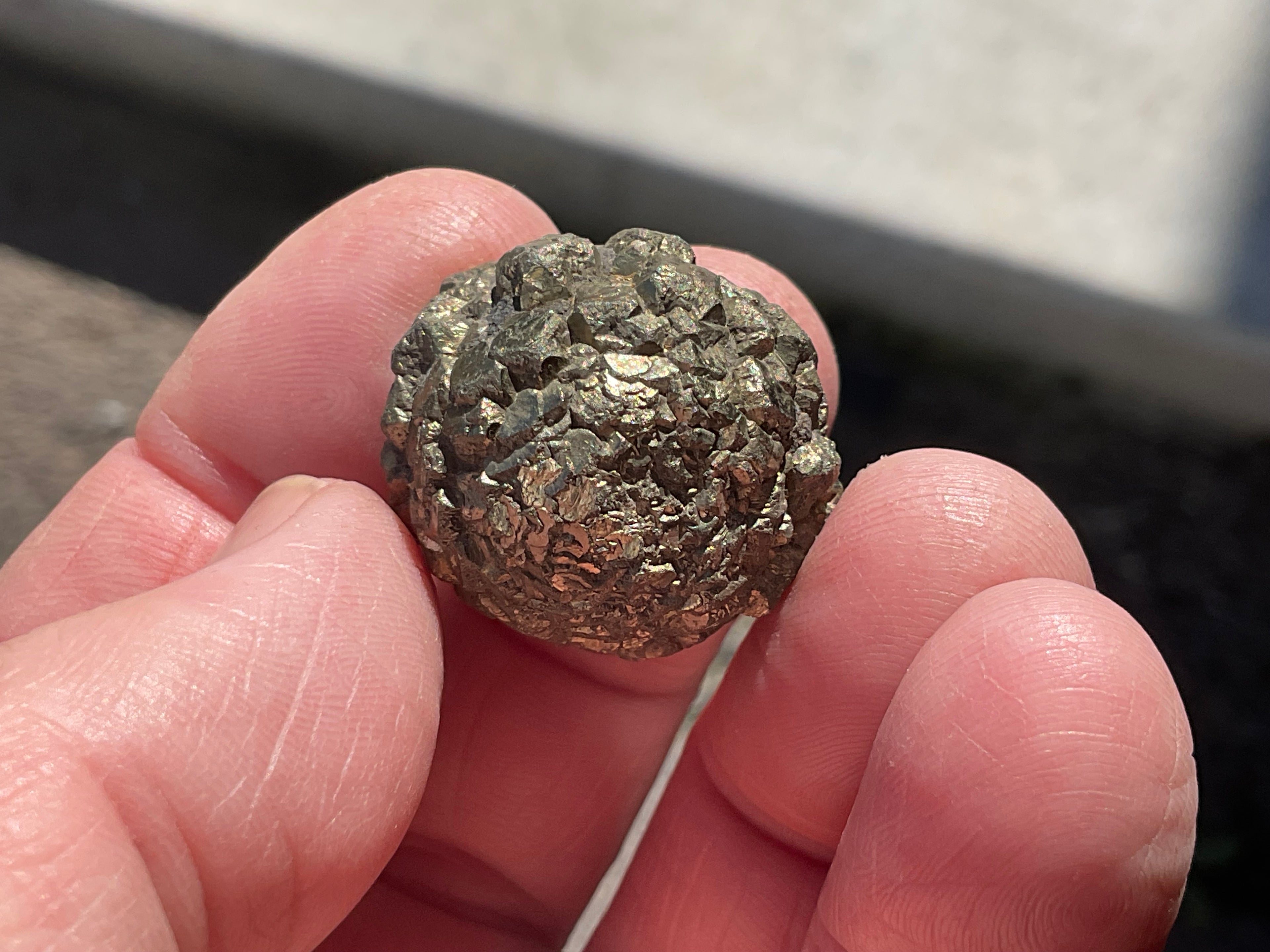 28g Natural Indonesian Pyrite after Marcasite Nodule 2A