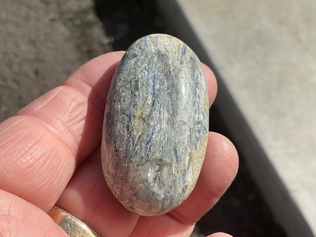48g Blue Kyanite Palmstone 1A