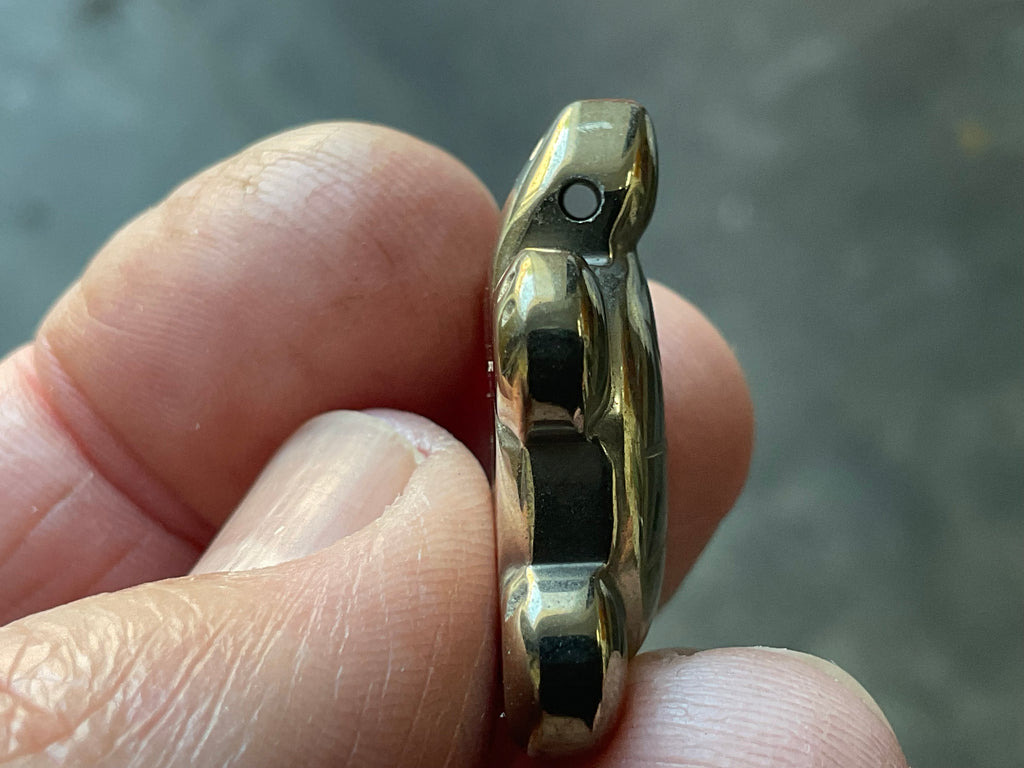 Small Pyrite Carved Turtle