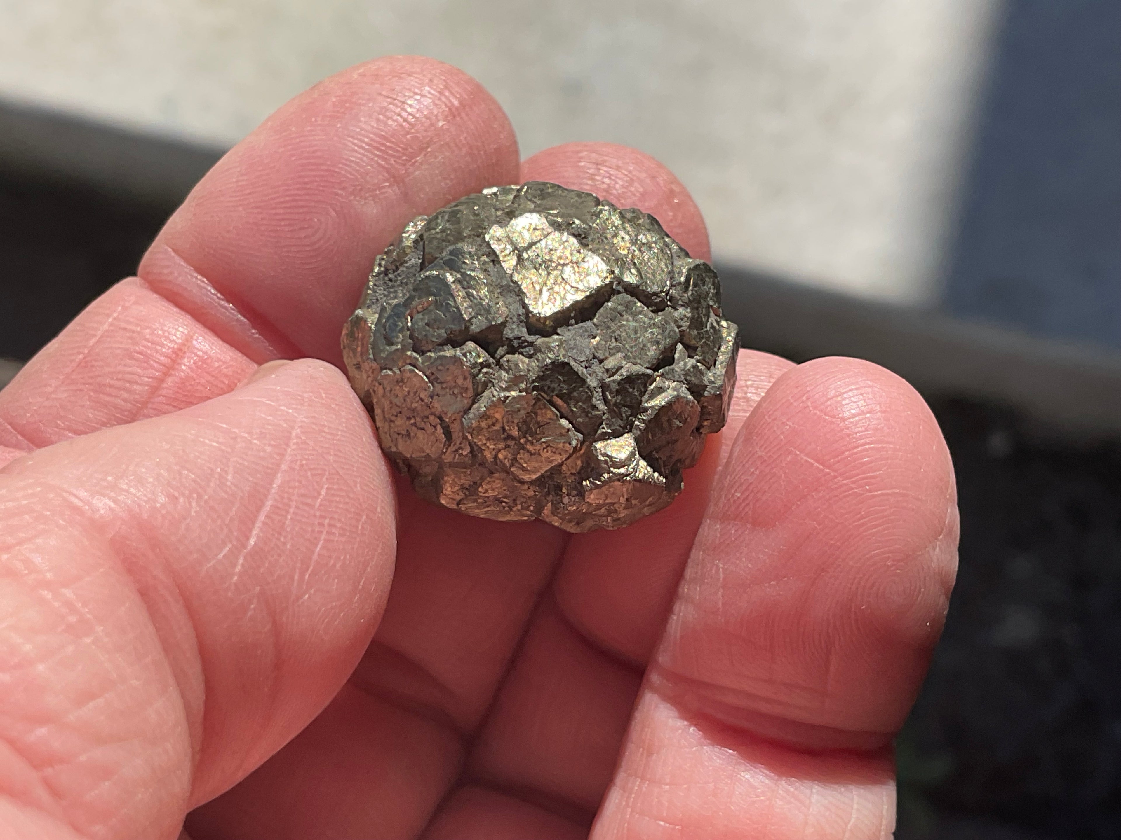 32g Natural Indonesian Pyrite after Marcasite Nodule 2B