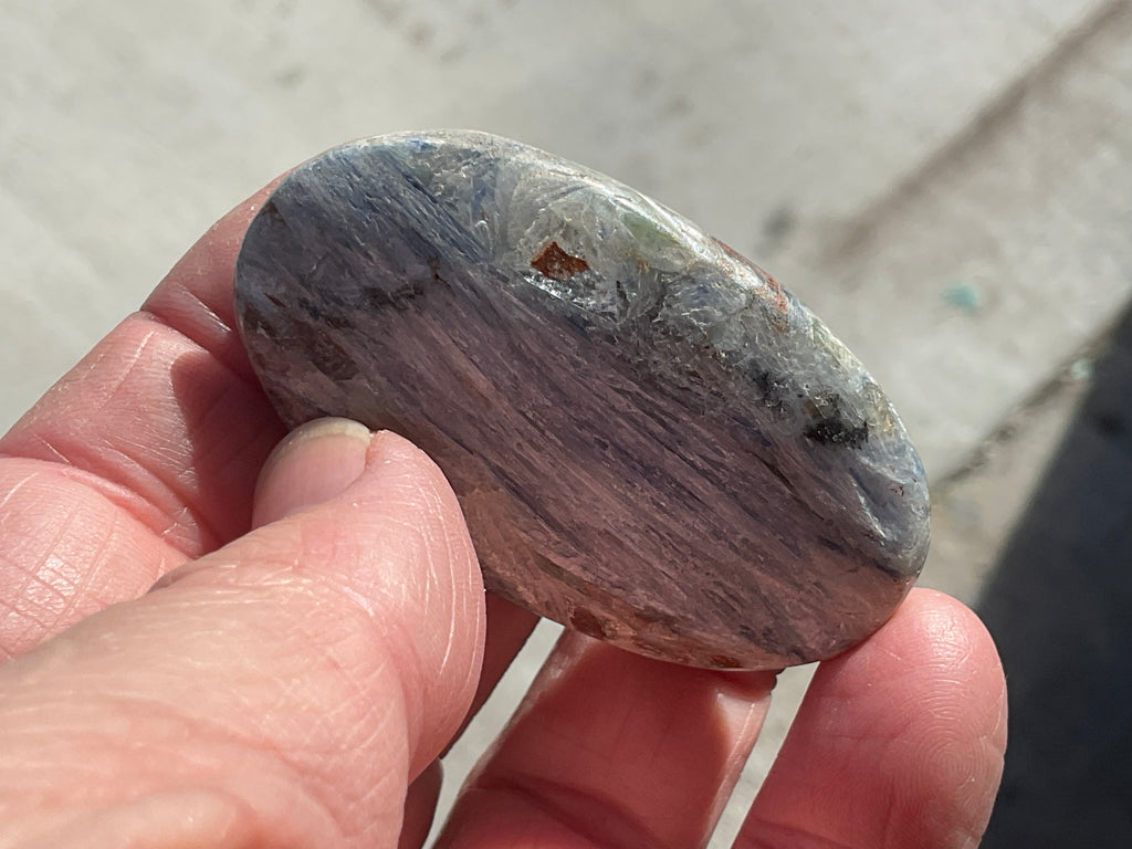 44g Blue Kyanite Palmstone 1C