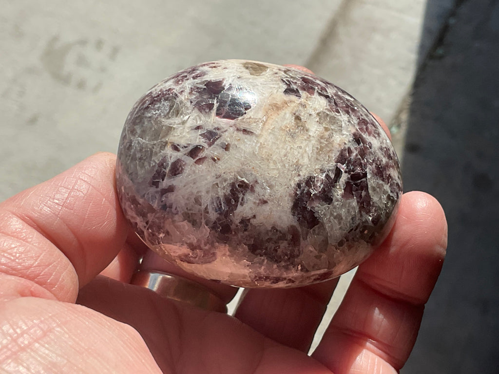 169g Lepidolite Palmstone 2C