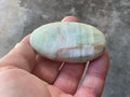 55g Pistachio Calcite Palmstone 1A