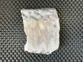 208g Pink Petalite Polished Slab with Lepidolite Crust