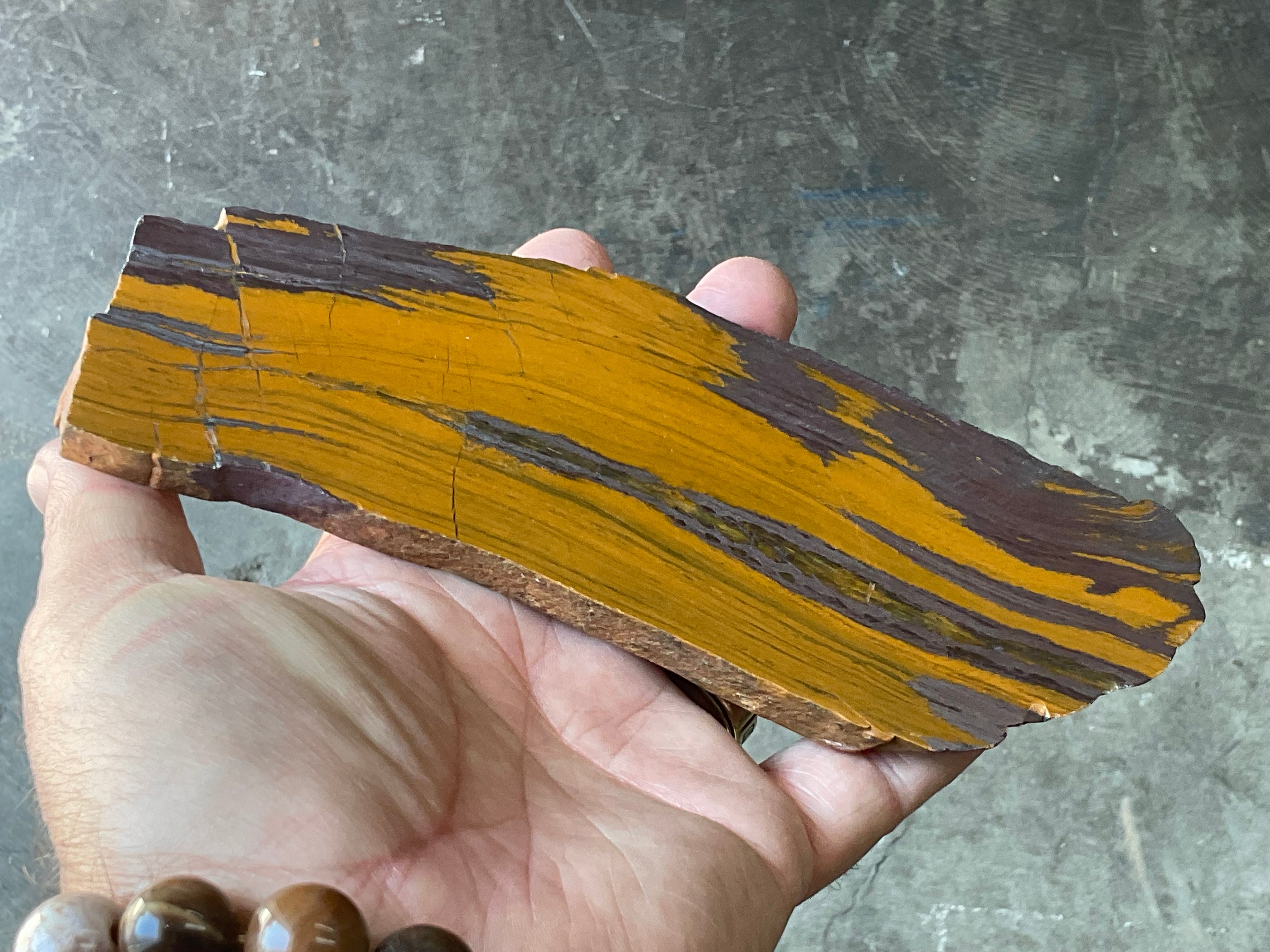 236g “Sunset Desert Jasper” Polished Slab