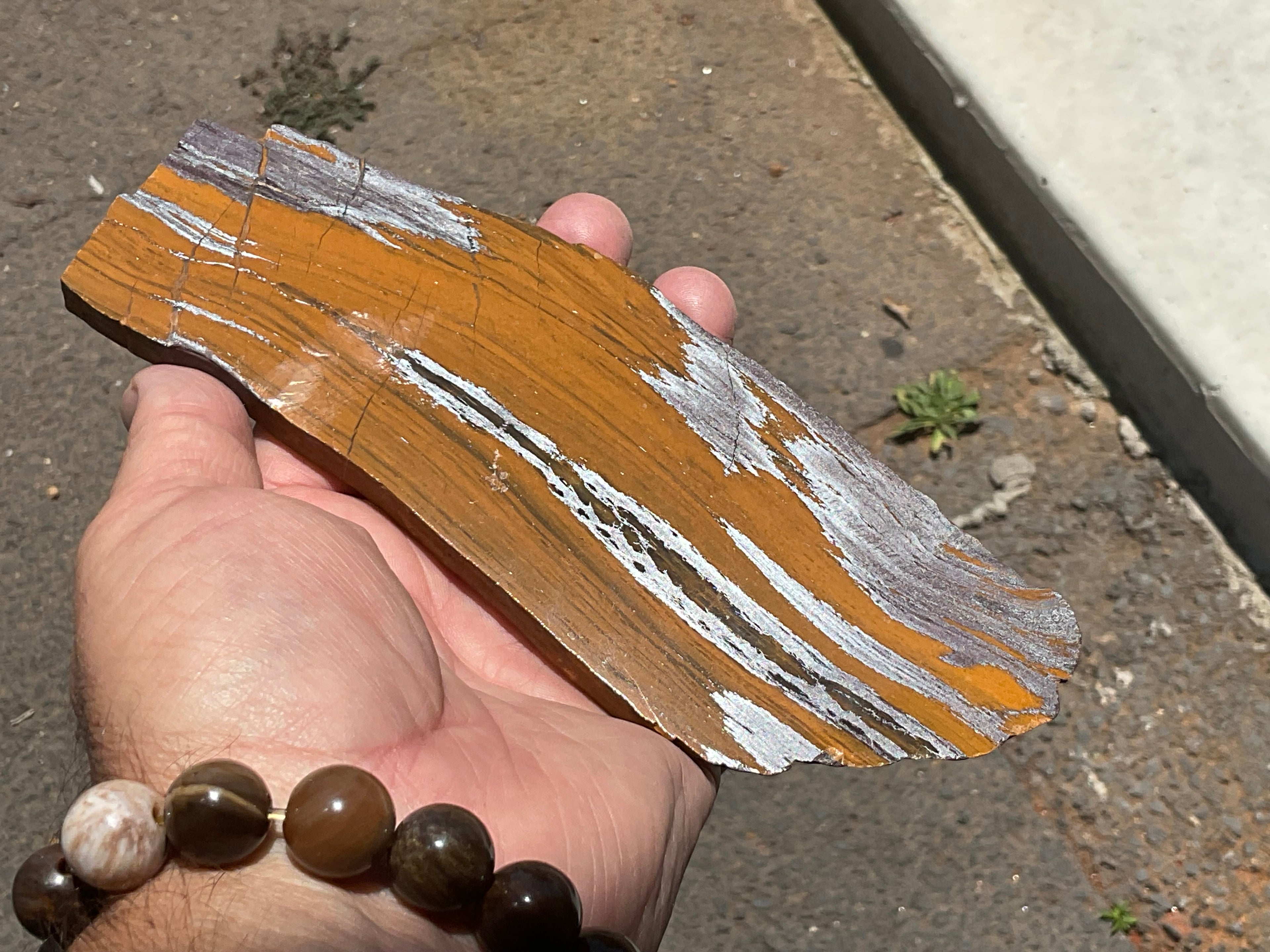 236g “Sunset Desert Jasper” Polished Slab