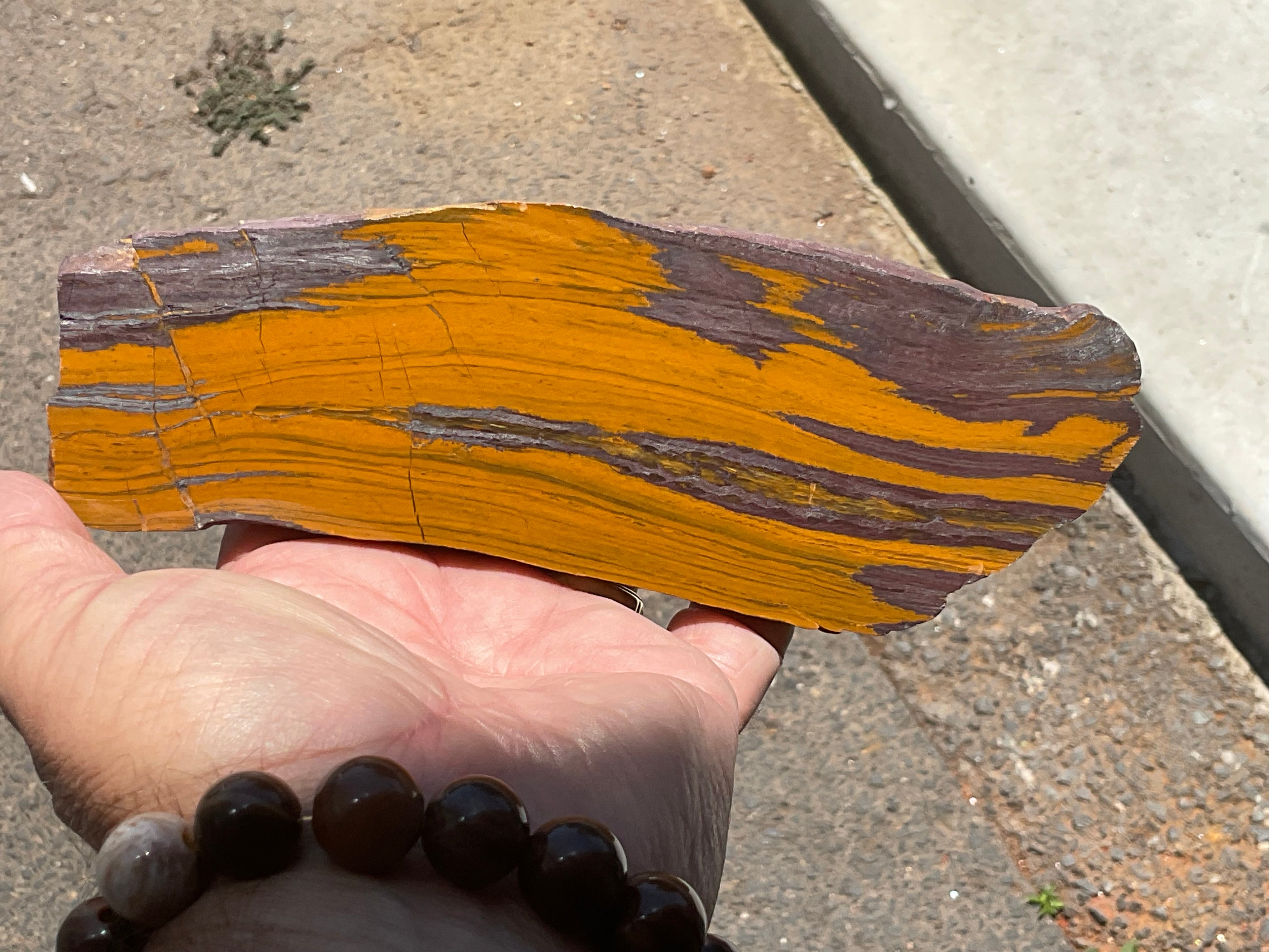 236g “Sunset Desert Jasper” Polished Slab