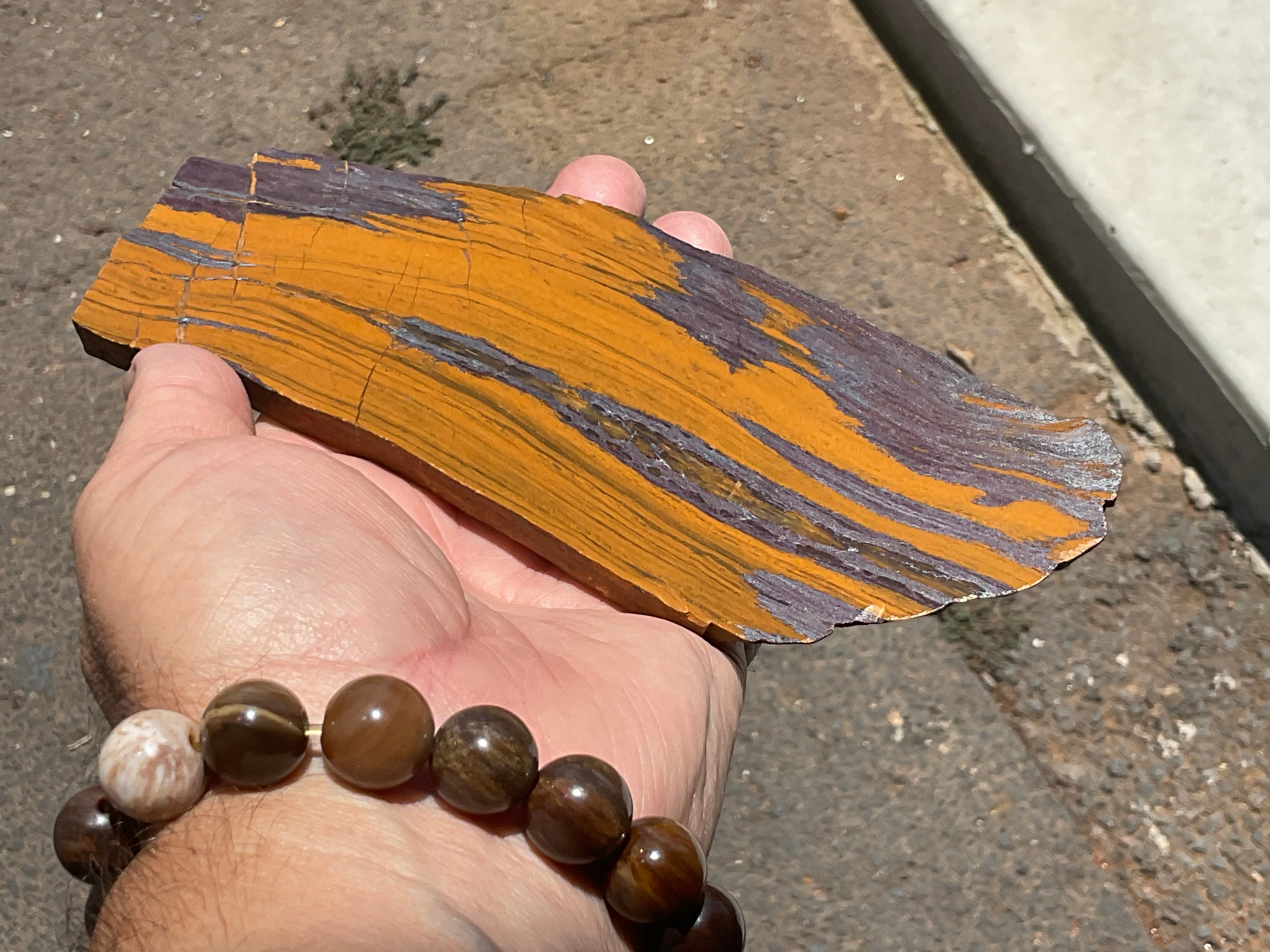 236g “Sunset Desert Jasper” Polished Slab