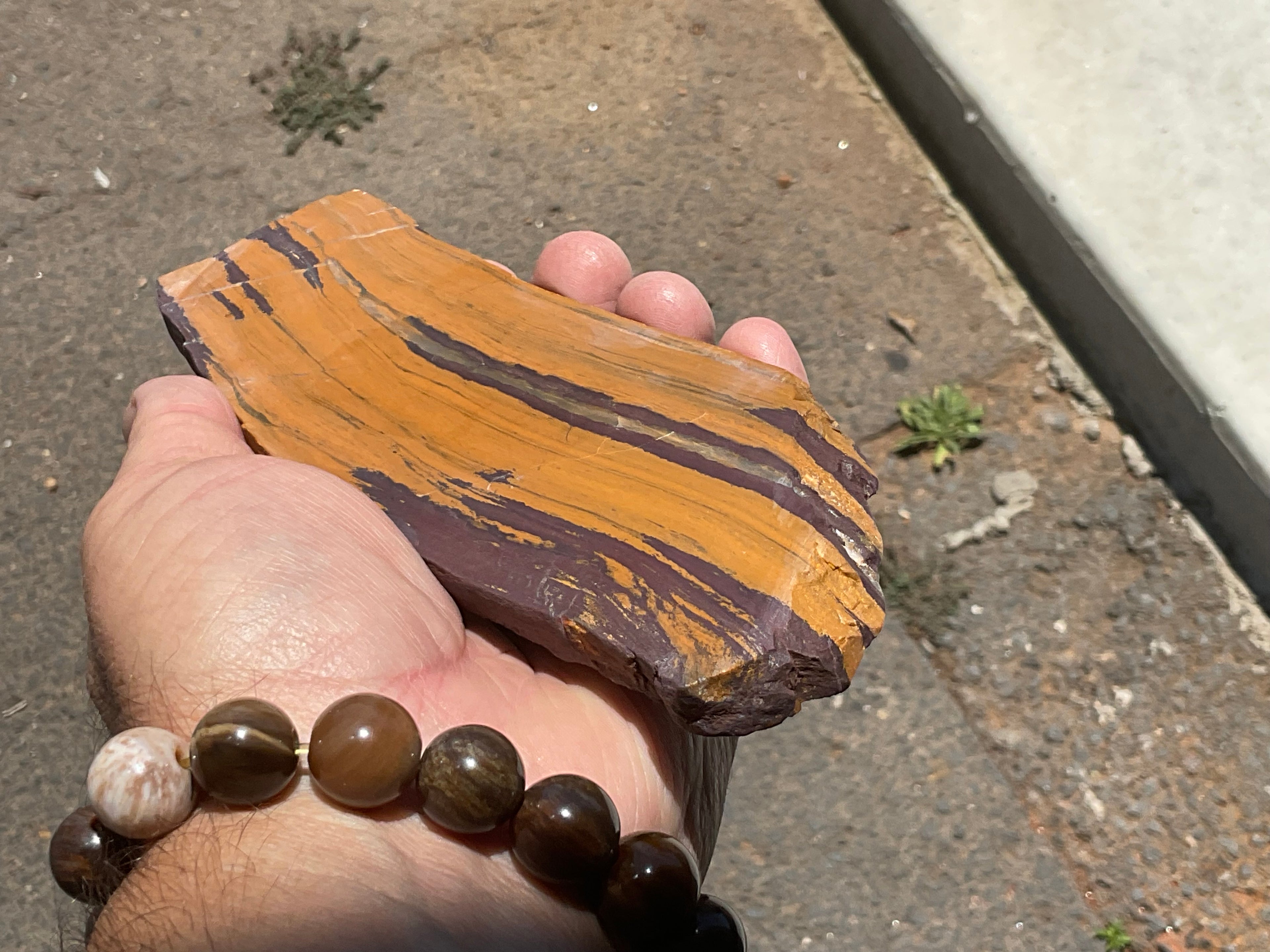 236g “Sunset Desert Jasper” Polished Slab