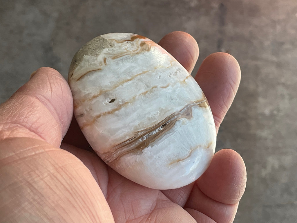 100g Calcite with Aragonite Palmstone 1B